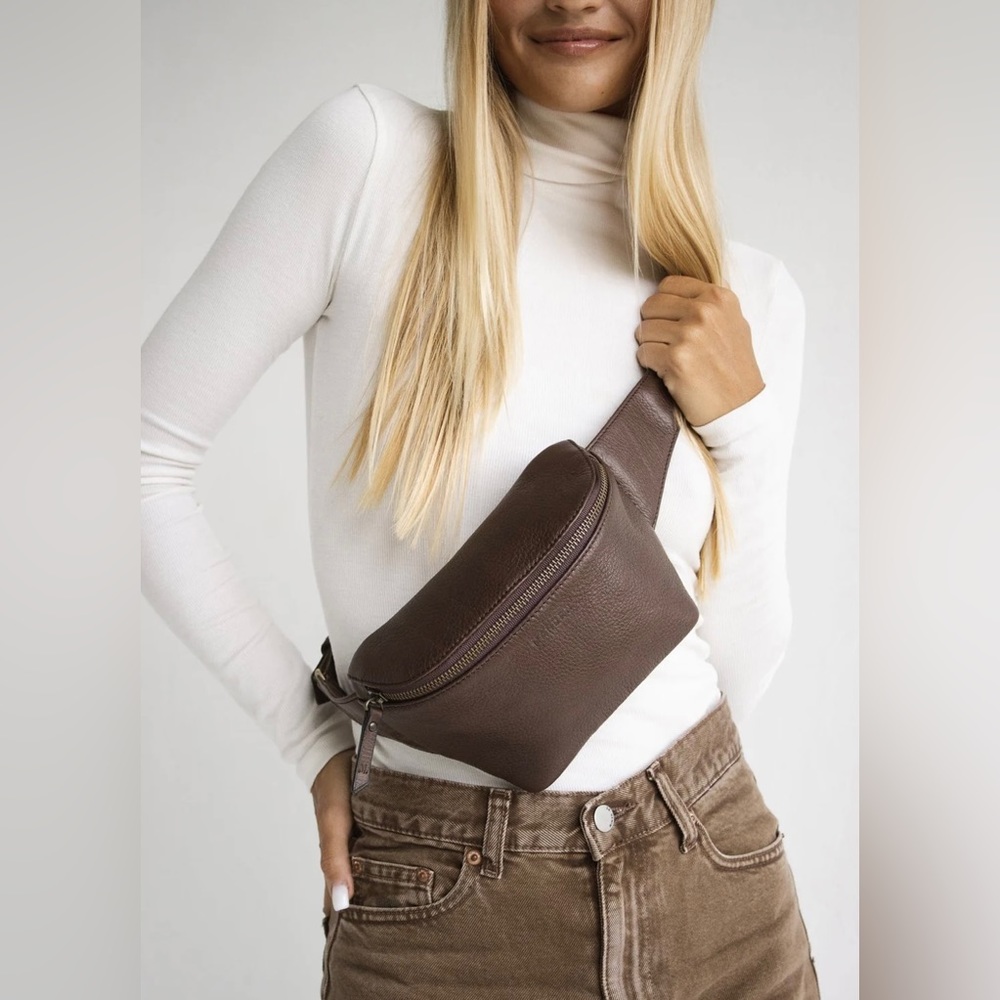 Brown Leather Crossbody Bag
